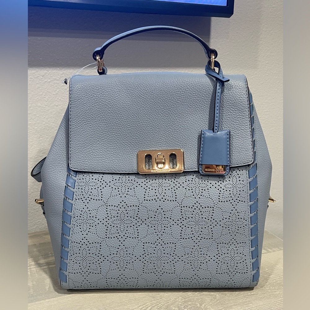 New Pale Blue Karson Michael Kors Backpack